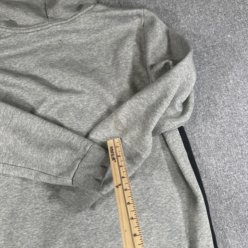 Puma Hoodie Zip Up Unisex M Gray Black Colorblock Sweatshirt Logo - Picture 8 of 8